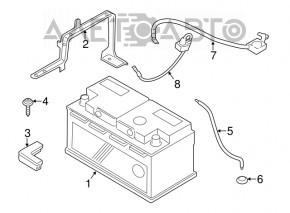 Baterie auto 12V pentru BMW X3 F25 11-17 Hybrid 106Ah 950A Euro AGM +- inversă, nouă, neoriginală EXIDE.