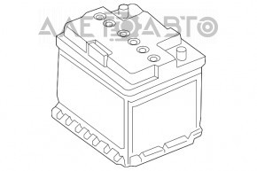 Baterie auto 12V JEEP COMPASS 17- Start-Stop principală 60Ah 680A Euro AGM +- Revers nou neoriginal EXIDE