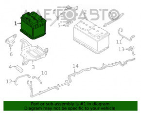 Baterie auto 12V JEEP COMPASS 17- Start-Stop principală 60Ah 680A Euro AGM +- Revers nou neoriginal EXIDE