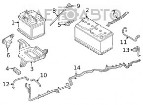 Baterie auto 12V JEEP COMPASS 17- Start-Stop principală 60Ah 680A Euro AGM +- Revers nou neoriginal EXIDE