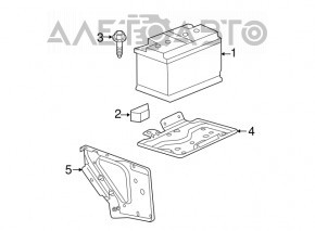 Baterie auto 12V CADILLAC ATS 13- Start-Stop 82Ah 800A Euro AGM +- Inversa EXIDE