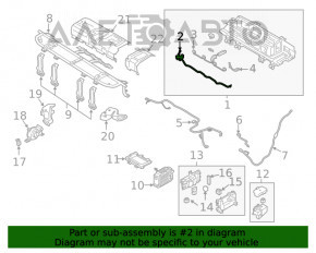 Cablu de control al modulului de gestionare a bateriei motorului Kia Niro 17-22 HEV