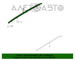 Bara longitudinală dreapta Mini Cooper Countryman R60 10-16, argintie, zgârieturi