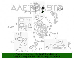 Senzorul de temperatură a gazelor de eșapament al supapei EGR pentru Jeep Cherokee KL 19-23 2.0T.