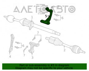 Suport de fixare a semiaxului Jeep Cherokee KL 19-22 2.0T FWD