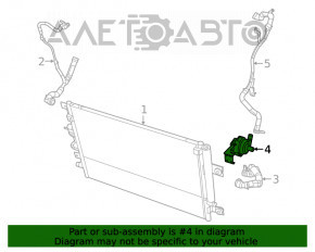 Pompa de răcire a intercoolerului pentru Jeep Cherokee KL 19-22 2.0T