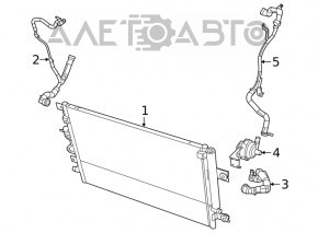 Pompa de răcire a intercoolerului pentru Jeep Cherokee KL 19-22 2.0T