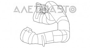 Furtunul de răcire a intercoolerului stâng al radiatoarelor Jeep Cherokee KL 19-22 2.0T