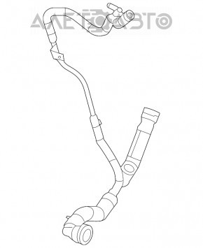 Furtunul de răcire a intercoolerului drept pentru radiatorul Jeep Cherokee KL 19-22 2.0T