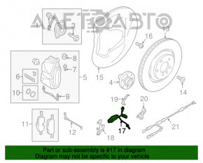 Furtun de frână față stânga Audi Q5 80A 18- tip 2