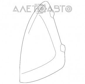 Capacul panoului frontal lateral stânga Audi A3 8V 15-20 4d, 5d negru