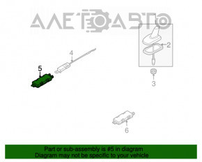 Amplificator de antenă VW CC 08-17 spate