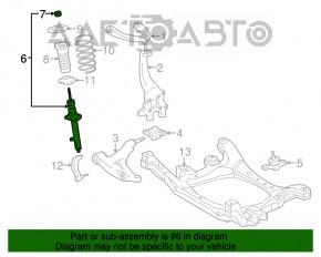 Amortizorul din față dreapta pentru Lexus IS250 IS300 IS350 06-13 AWD