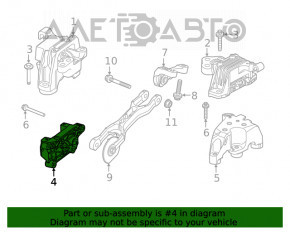 Кронштейн подушки двигателя правый Jeep Cherokee KL 19-23 2.0T