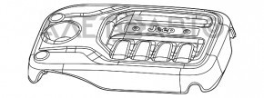 Накладка двигателя Jeep Cherokee KL 19-23 2.0T