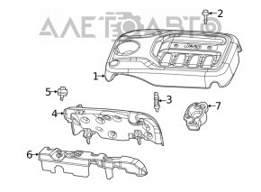 Накладка двигателя Jeep Cherokee KL 19-23 2.0T