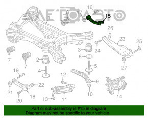 Рычаг верхний задний правый Jeep Cherokee KL 14-23 тип 2