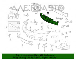 Absorbantul de bara fata pentru Lexus IS250 IS350 11-13