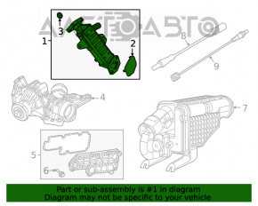 Ventilul de racire a supapei EGR pentru Jeep Cherokee KL 19-22 2.0T