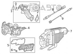 Ventilul de racire a supapei EGR pentru Jeep Cherokee KL 19-22 2.0T