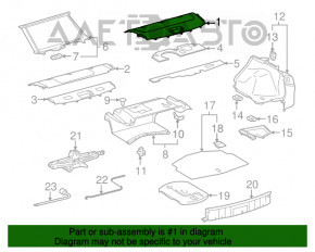 Полка задняя Lexus IS250 IS300 IS350 11-13 черн