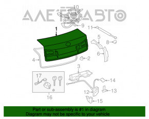 Capac portbagaj Lexus IS250 IS350 11-13