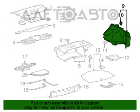 Capacul arcului drept Lexus IS250 IS300 IS350 11-13