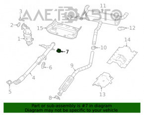 Suportul conductei de admisie din spate dreapta pentru Jeep Cherokee KL 19-23 2.0T