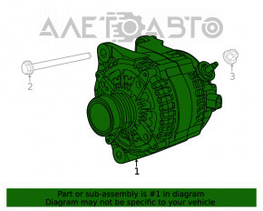 Генератор Jeep Cherokee KL 19-23 2.0T