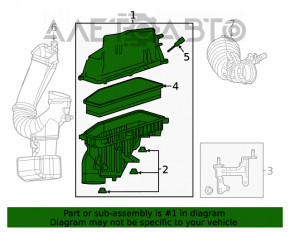 Корпус воздушного фильтра Jeep Cherokee KL 19-23 2.0T