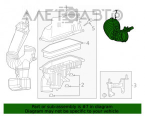 Conducta de aer pentru colectorul Jeep Cherokee KL 19-23 2.0T