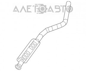 Traseul de evacuare intermediar pentru Jeep Cherokee KL 19-22 2.0T FWD