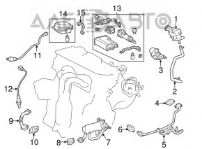 Filtrul de canistră cu absorbant de cărbune pentru Lexus ES300h 13-18