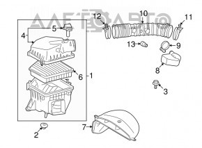 Conducta de aer pentru colectorul de admisie Lexus IS250 11-13