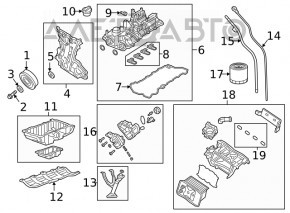 Коллектор впускной Jeep Cherokee KL 19-23 2.0T в сборе с интеркулером