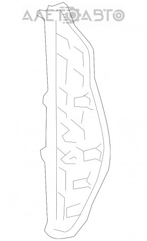 Capacul torpedoului lateral stânga Lexus IS250 IS350 06-13 negru