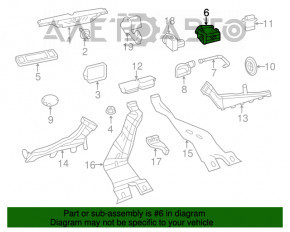 Tubulatura de aer dreapta VW Jetta 11-18 SUA, neagra, cu capac