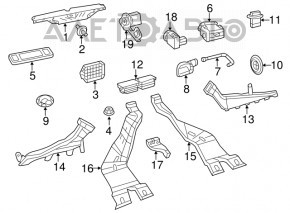 Tubulatura de aer dreapta VW Jetta 11-18 SUA, neagra, cu capac