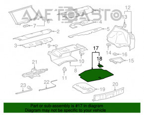 Capacitatea portbagajului pentru Lexus IS 11-13