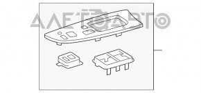 Maneta de control a geamurilor electrice, stânga față, pentru Lexus IS250 IS350 06-13, cu finisaj din lemn.