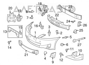 Cadru far dreapta pentru Lexus IS 11-13, nou, original OEM