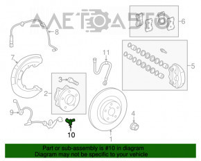 Senzor ABS frontal stânga Lexus IS 06-13