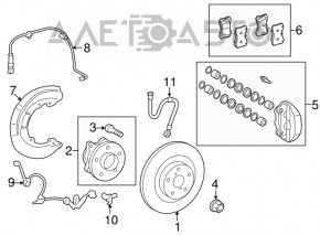 Senzor ABS frontal stânga Lexus IS 06-13