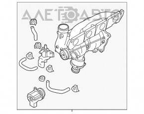 Ansamblu turbina cu colector Audi Q5 8R 13-16 hibrid 129k