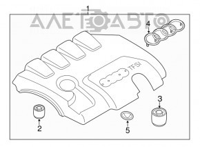 Накладка двигателя Audi Q5 8R 13-16 hybrid