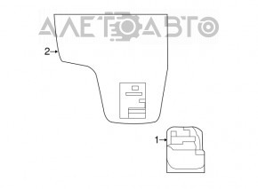 Camera frontală pe parbrizul Nissan Rogue 17-