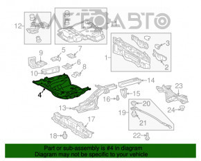 Корыто багажника Toyota Prius 30 12-15 plug-in