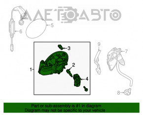 Carcasa portului de incarcare Toyota Prius 30 12-15 carcasa plug-in sparta