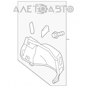 Обшивка арки правая Toyota Prius 30 12-15 plug-in