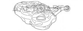 Rezervorul de combustibil al Toyota Prius 30 12-15 plug-in